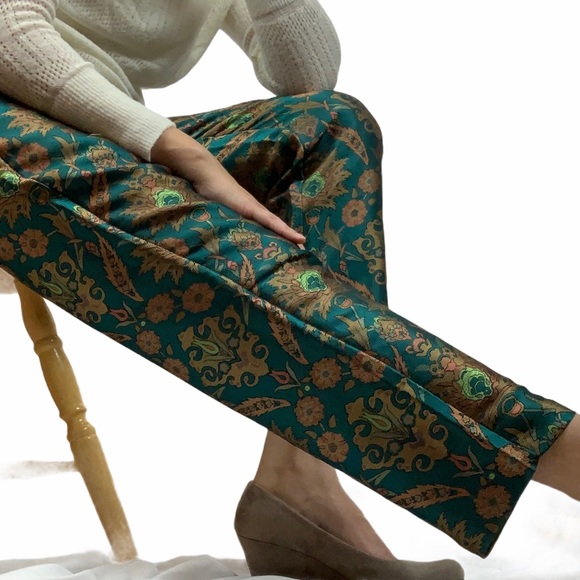 SOLD ANTHROPOLOGIE MAEVE Melyssa Jaquard Trouser S - Picture 1 of 16